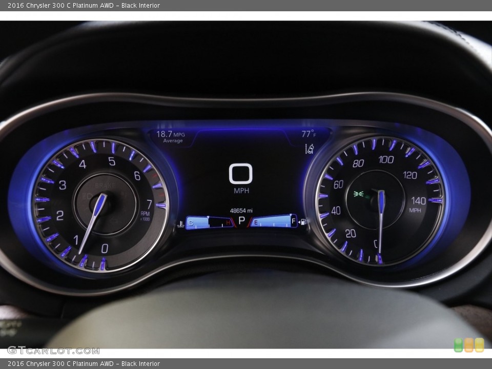 Black Interior Gauges for the 2016 Chrysler 300 C Platinum AWD #142538565