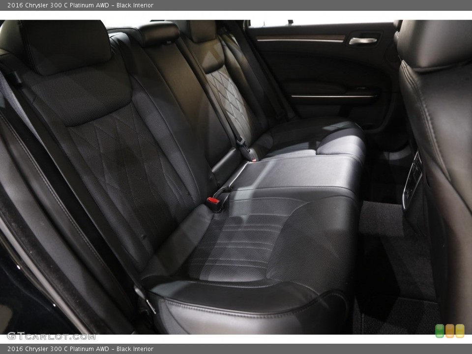 Black Interior Rear Seat for the 2016 Chrysler 300 C Platinum AWD #142538772