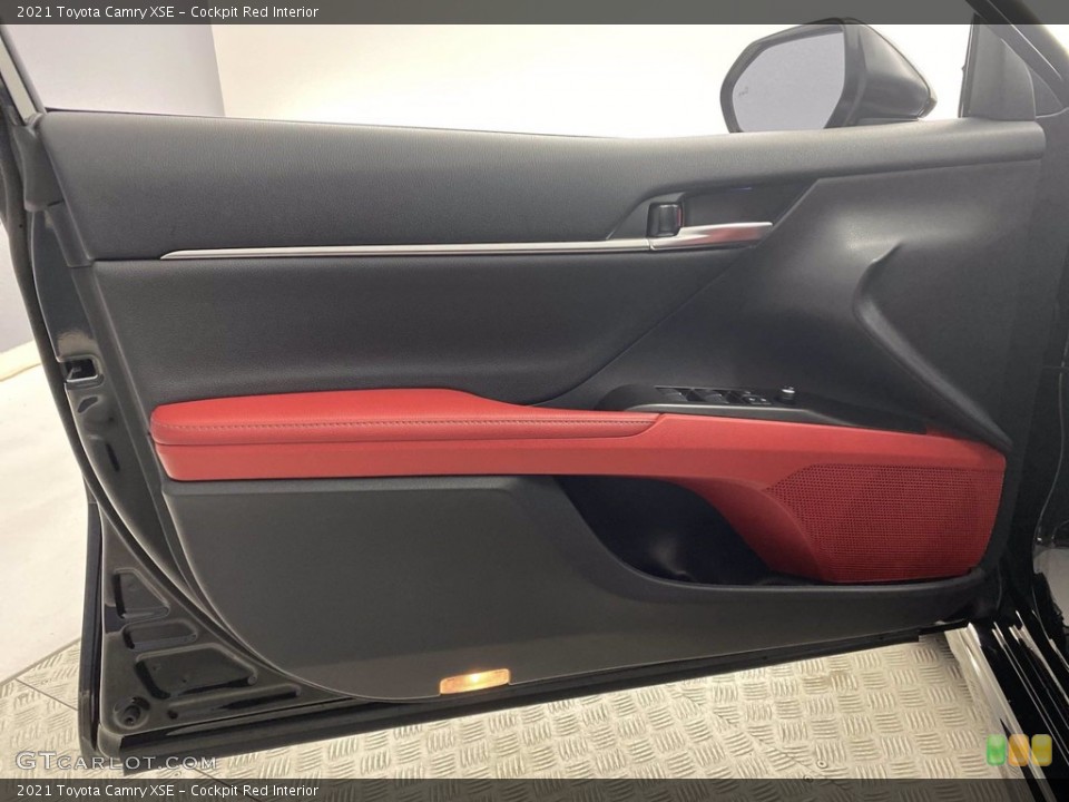 Cockpit Red Interior Door Panel for the 2021 Toyota Camry XSE #142538808