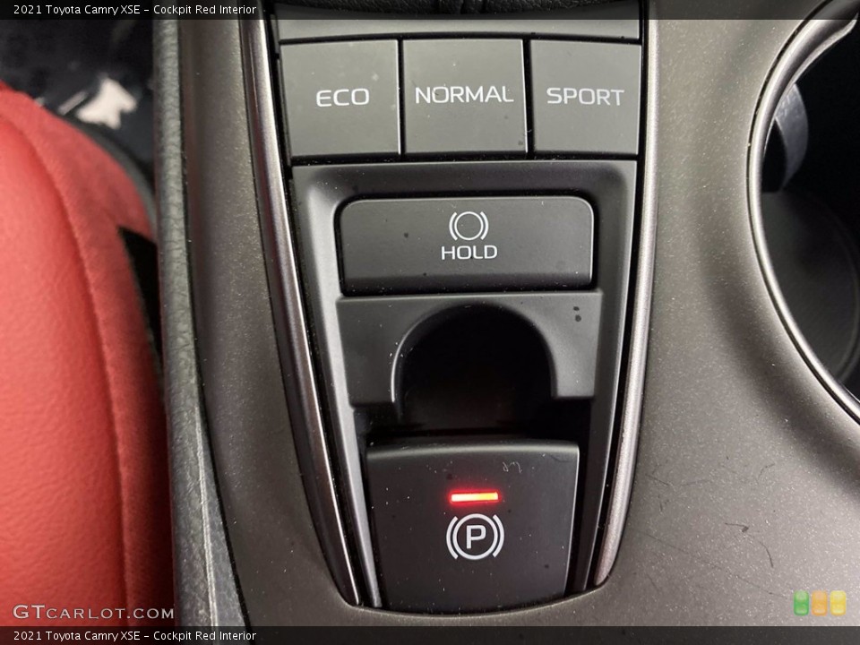 Cockpit Red Interior Controls for the 2021 Toyota Camry XSE #142539216