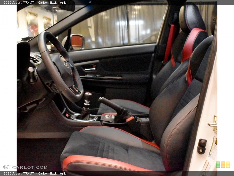 Carbon Black Interior Front Seat for the 2020 Subaru WRX STI #142539225