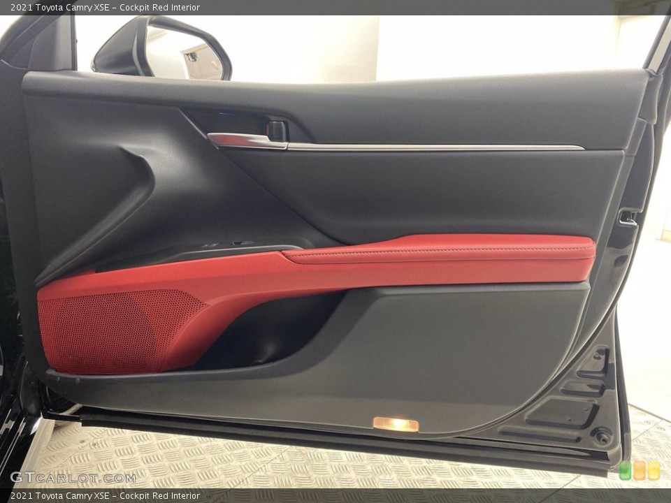 Cockpit Red Interior Door Panel for the 2021 Toyota Camry XSE #142539297