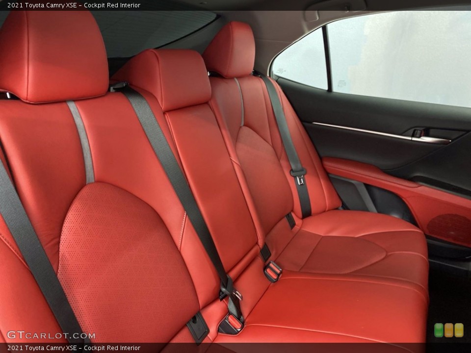 Cockpit Red Interior Rear Seat for the 2021 Toyota Camry XSE #142539423