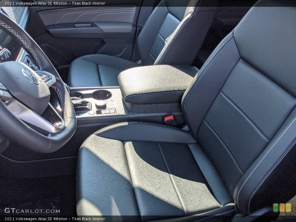Titan Black Interior Front Seat for the 2021 Volkswagen Atlas SE 4Motion #142539783
