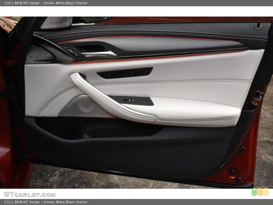 Smoke White/Black Interior Door Panel for the 2021 BMW M5 Sedan #142539951