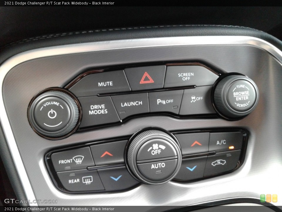 Black Interior Controls for the 2021 Dodge Challenger R/T Scat Pack Widebody #142540824