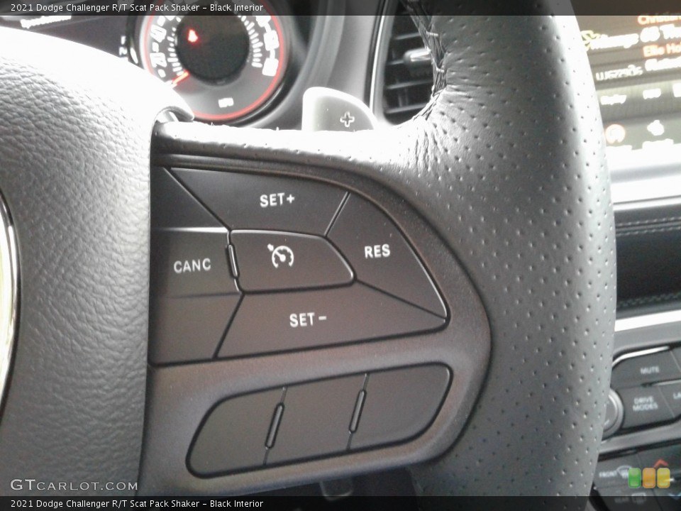 Black Interior Steering Wheel for the 2021 Dodge Challenger R/T Scat Pack Shaker #142541481