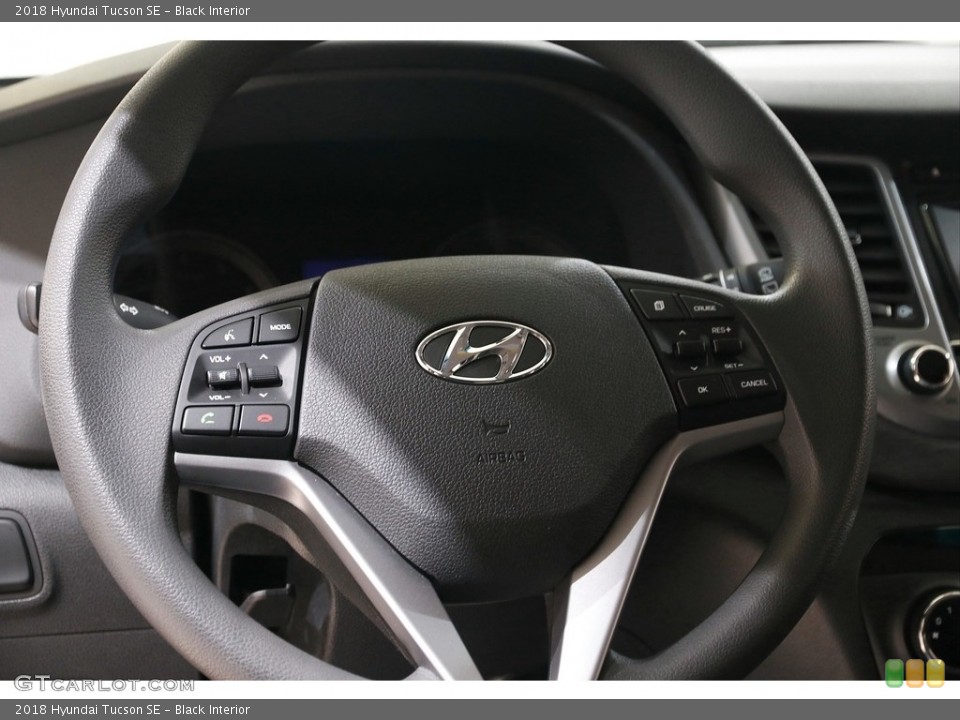 Black Interior Steering Wheel for the 2018 Hyundai Tucson SE #142541484