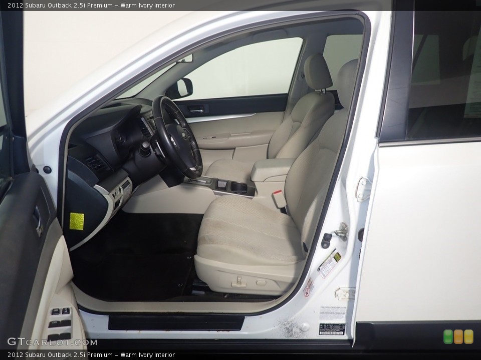 Warm Ivory Interior Front Seat for the 2012 Subaru Outback 2.5i Premium #142543221