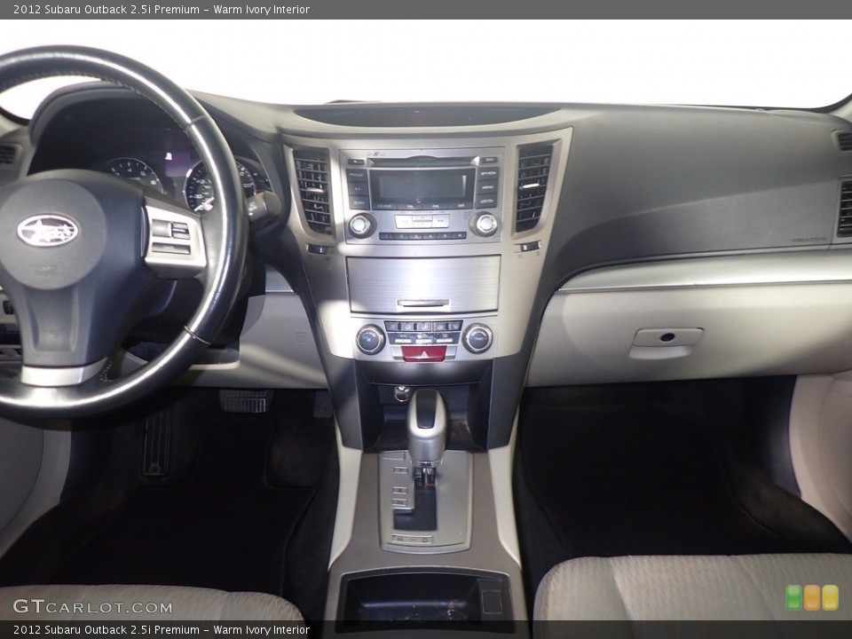 Warm Ivory Interior Dashboard for the 2012 Subaru Outback 2.5i Premium #142543284