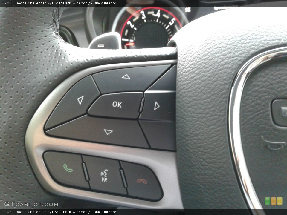 Black Interior Steering Wheel for the 2021 Dodge Challenger R/T Scat Pack Widebody #142545624