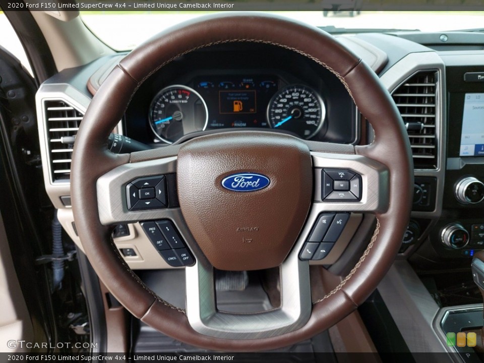 Limited Unique Camelback Interior Steering Wheel for the 2020 Ford F150 Limited SuperCrew 4x4 #142547503