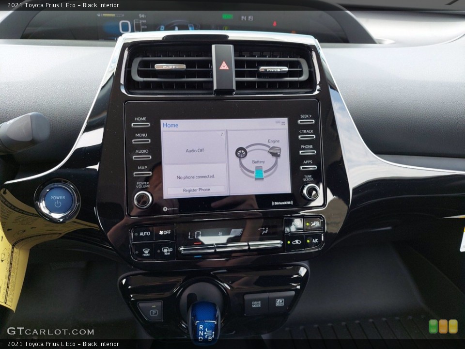 Black Interior Controls for the 2021 Toyota Prius L Eco #142547842