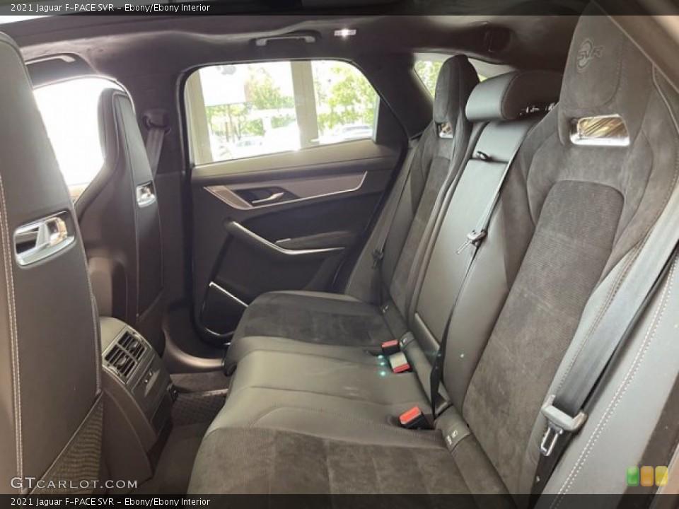 Ebony/Ebony Interior Rear Seat for the 2021 Jaguar F-PACE SVR #142547992