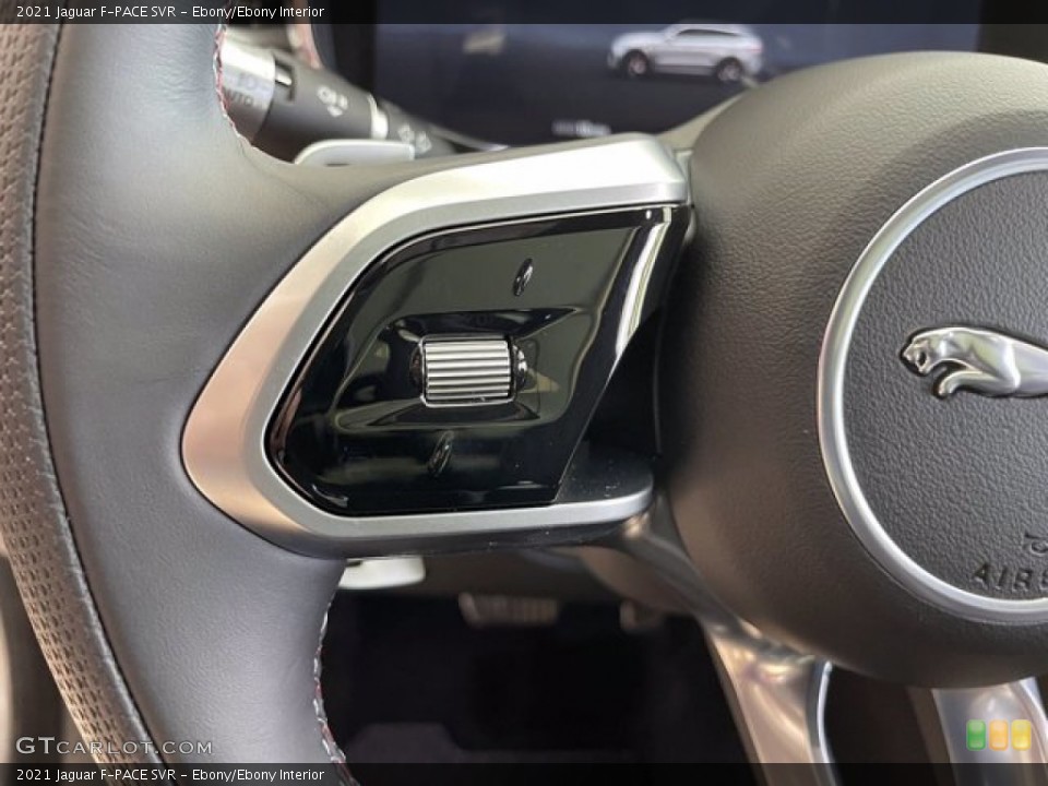 Ebony/Ebony Interior Steering Wheel for the 2021 Jaguar F-PACE SVR #142548213
