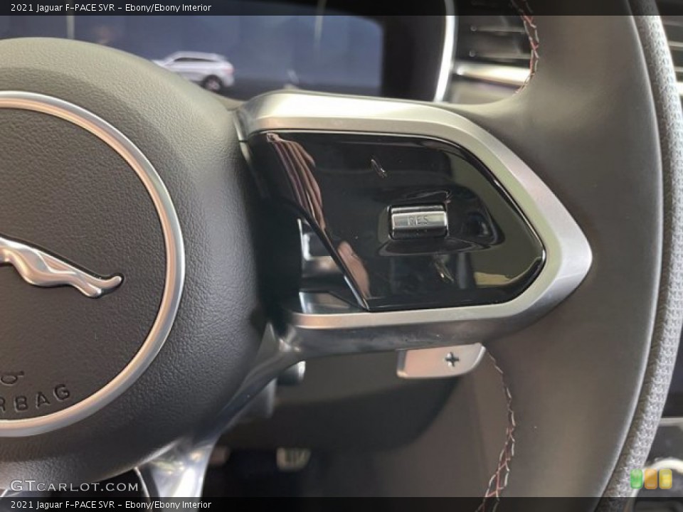Ebony/Ebony Interior Steering Wheel for the 2021 Jaguar F-PACE SVR #142548238