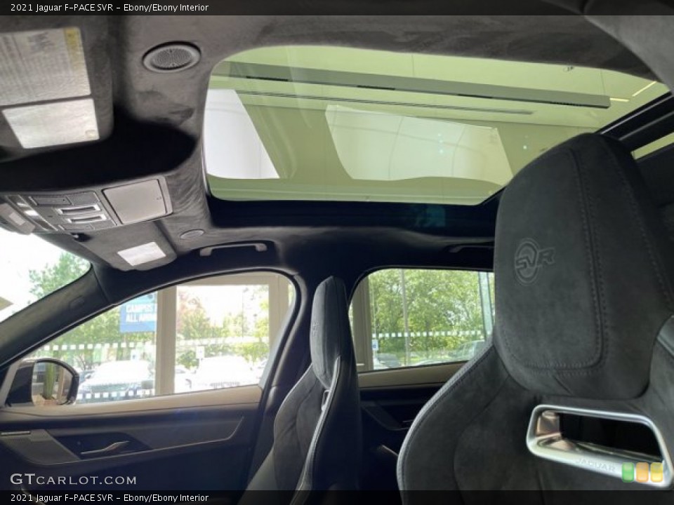 Ebony/Ebony Interior Sunroof for the 2021 Jaguar F-PACE SVR #142548343