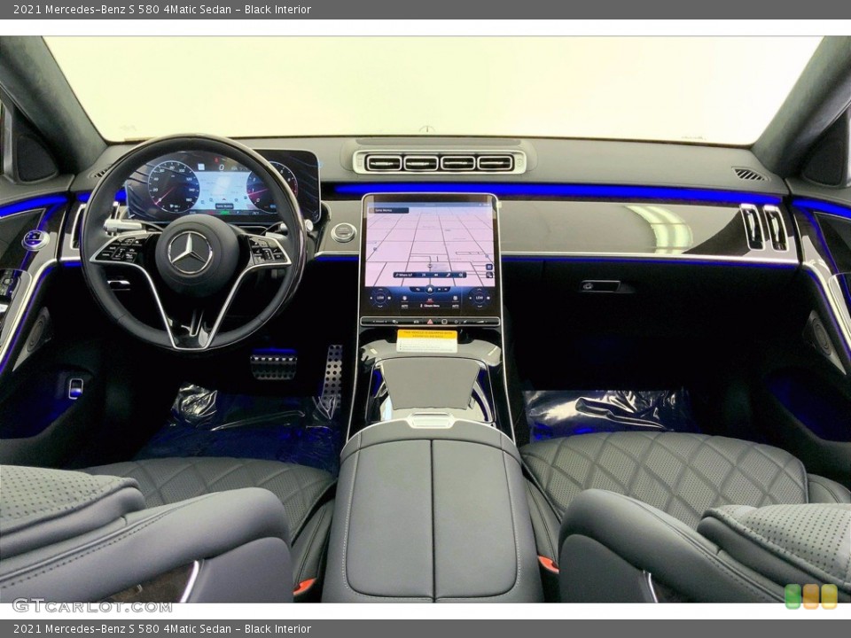 Black Interior Dashboard for the 2021 Mercedes-Benz S 580 4Matic Sedan #142548442