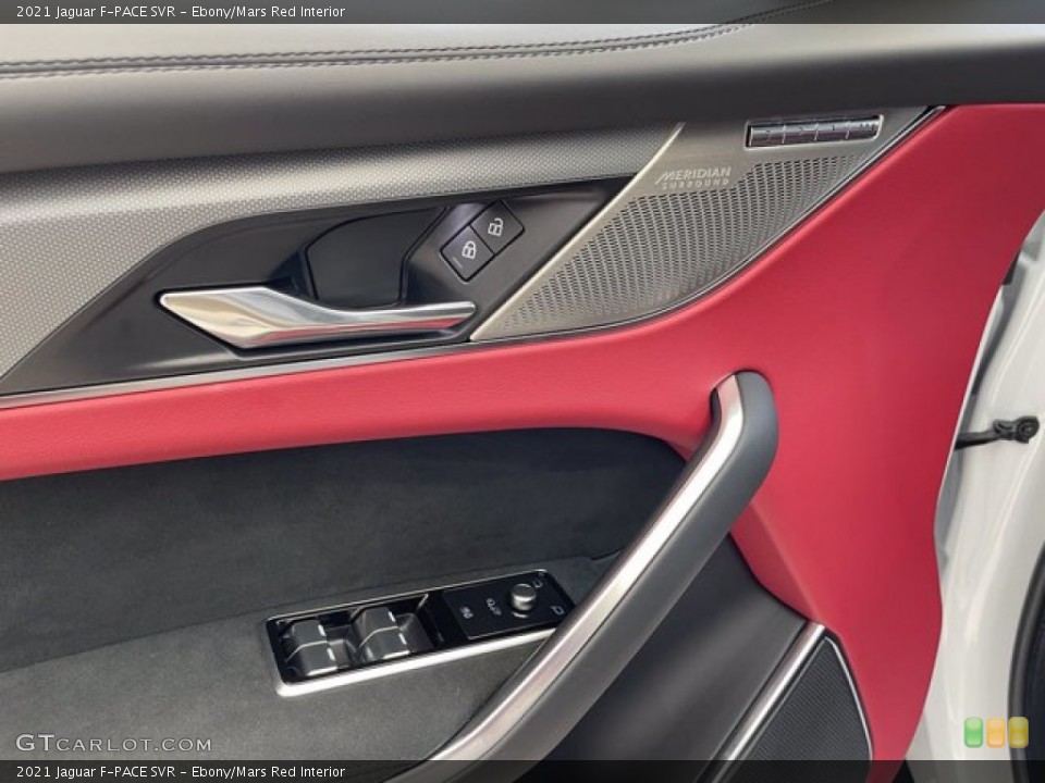 Ebony/Mars Red Interior Controls for the 2021 Jaguar F-PACE SVR #142548766