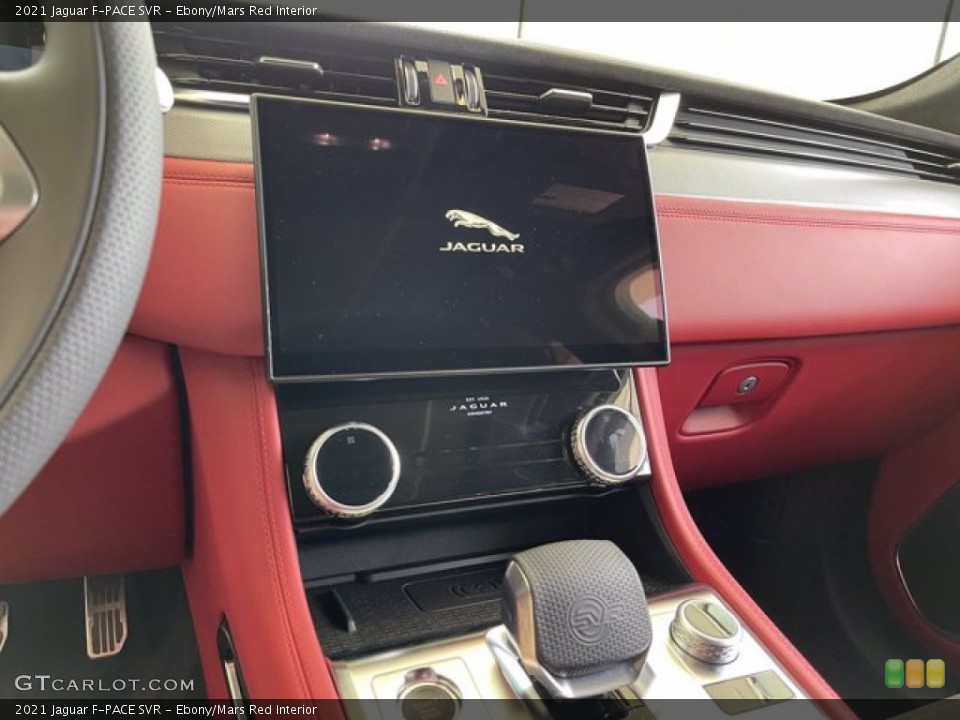 Ebony/Mars Red Interior Controls for the 2021 Jaguar F-PACE SVR #142548850