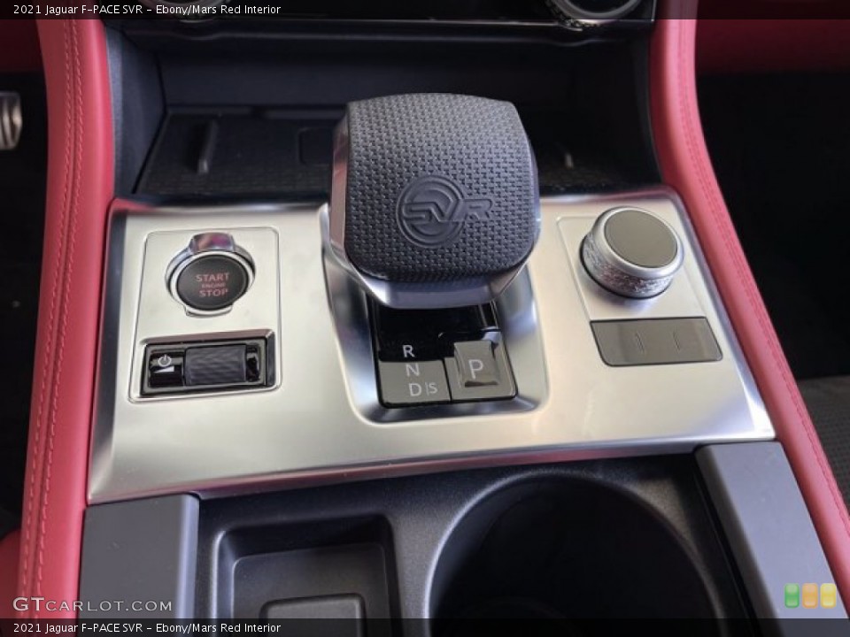 Ebony/Mars Red Interior Transmission for the 2021 Jaguar F-PACE SVR #142548904