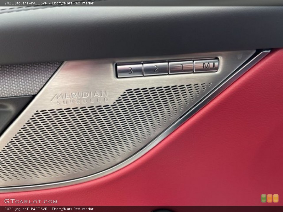 Ebony/Mars Red Interior Door Panel for the 2021 Jaguar F-PACE SVR #142548946