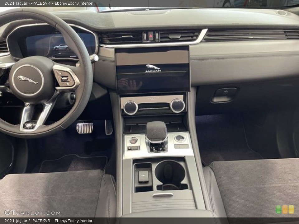 Ebony/Ebony Interior Dashboard for the 2021 Jaguar F-PACE SVR #142549117