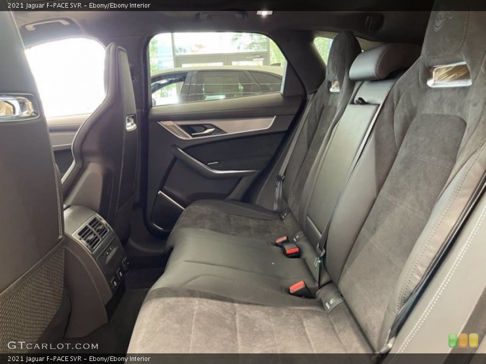 Ebony/Ebony Interior Rear Seat for the 2021 Jaguar F-PACE SVR #142549135