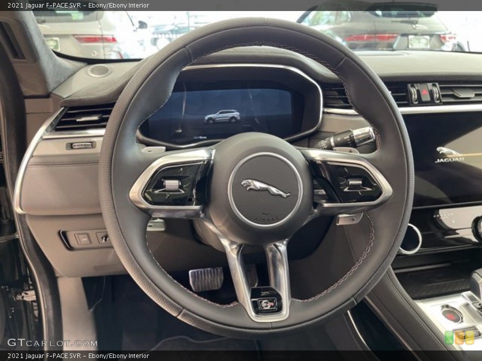 Ebony/Ebony Interior Steering Wheel for the 2021 Jaguar F-PACE SVR #142549355