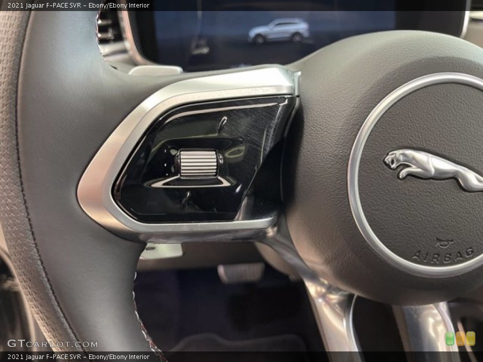 Ebony/Ebony Interior Steering Wheel for the 2021 Jaguar F-PACE SVR #142549369