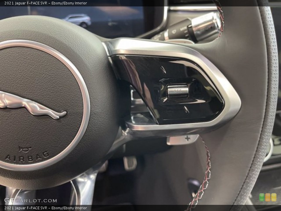 Ebony/Ebony Interior Steering Wheel for the 2021 Jaguar F-PACE SVR #142549393