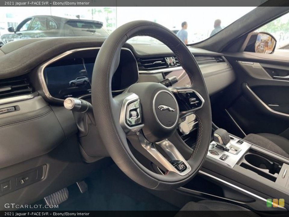 Ebony/Ebony Interior Steering Wheel for the 2021 Jaguar F-PACE SVR #142549570