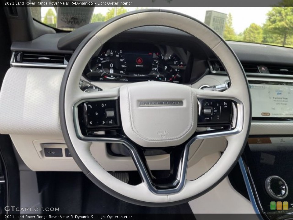 Light Oyster Interior Steering Wheel for the 2021 Land Rover Range Rover Velar R-Dynamic S #142549975