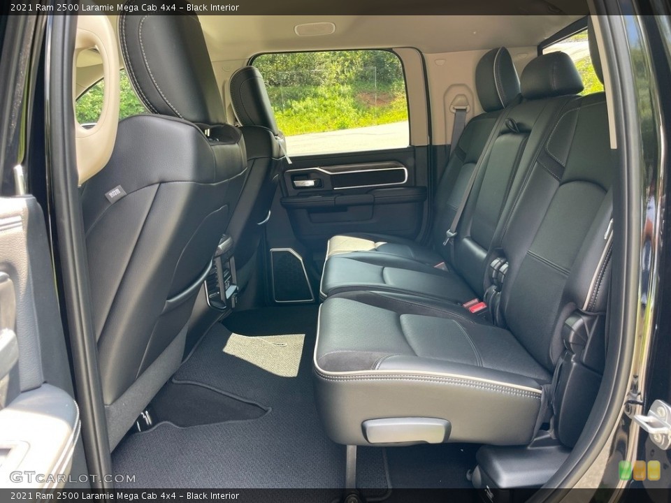Black Interior Rear Seat for the 2021 Ram 2500 Laramie Mega Cab 4x4 #142555495