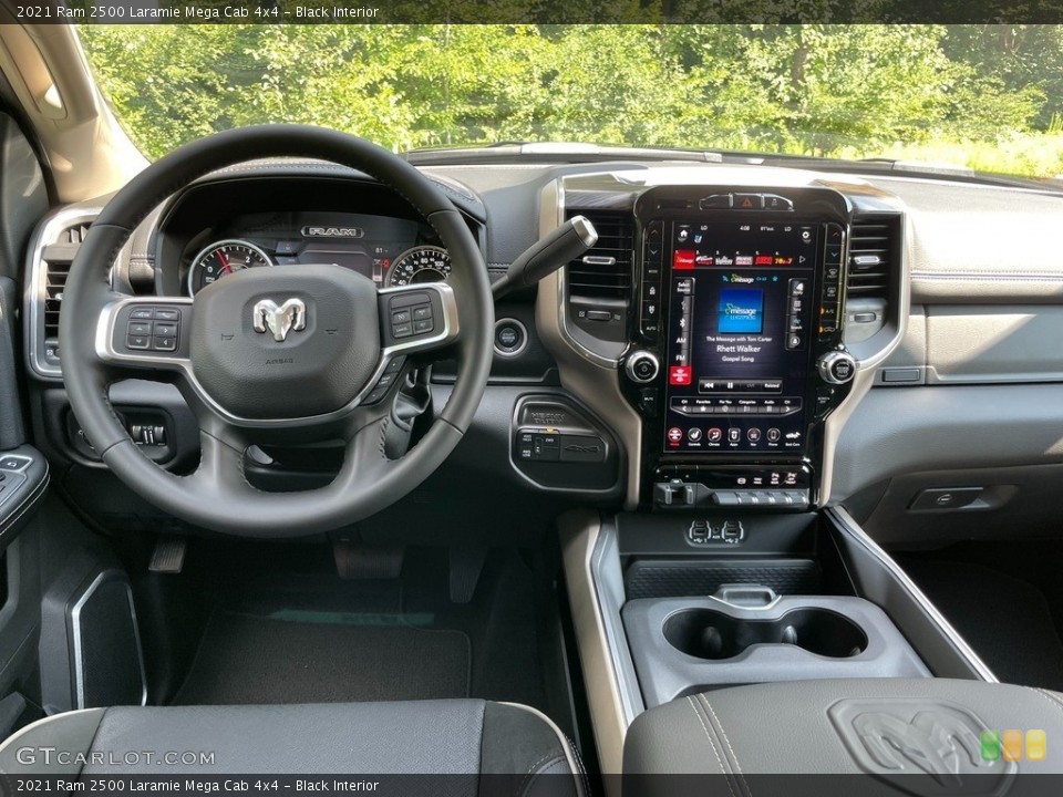 Black Interior Dashboard for the 2021 Ram 2500 Laramie Mega Cab 4x4 #142555639