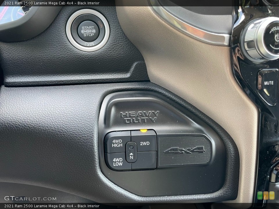 Black Interior Controls for the 2021 Ram 2500 Laramie Mega Cab 4x4 #142555741