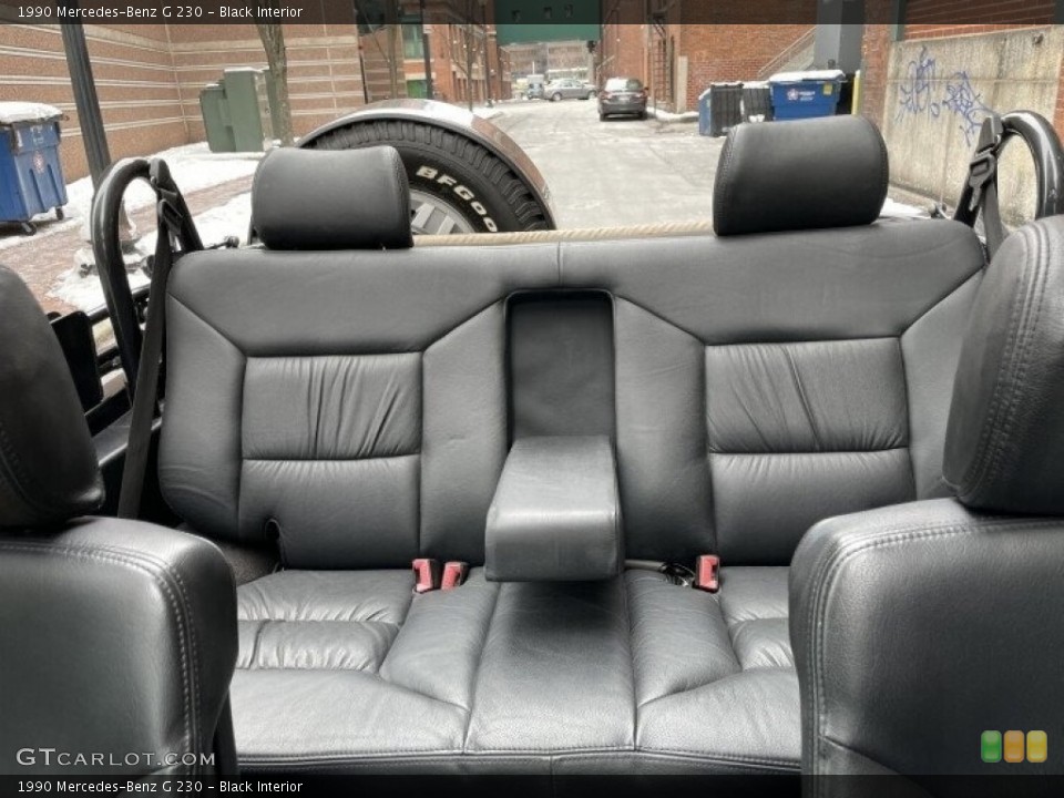 Black Interior Rear Seat for the 1990 Mercedes-Benz G 230 #142556182