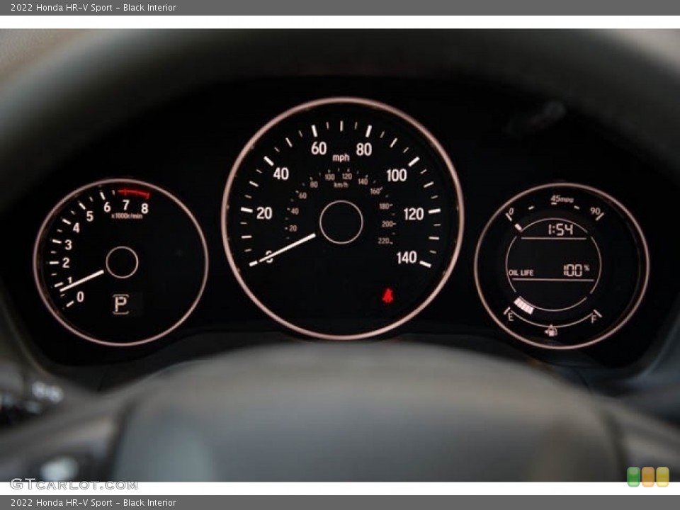 Black Interior Gauges for the 2022 Honda HR-V Sport #142558438