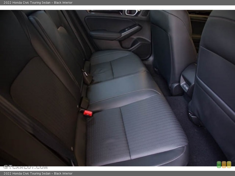 Black Interior Rear Seat for the 2022 Honda Civic Touring Sedan #142559011