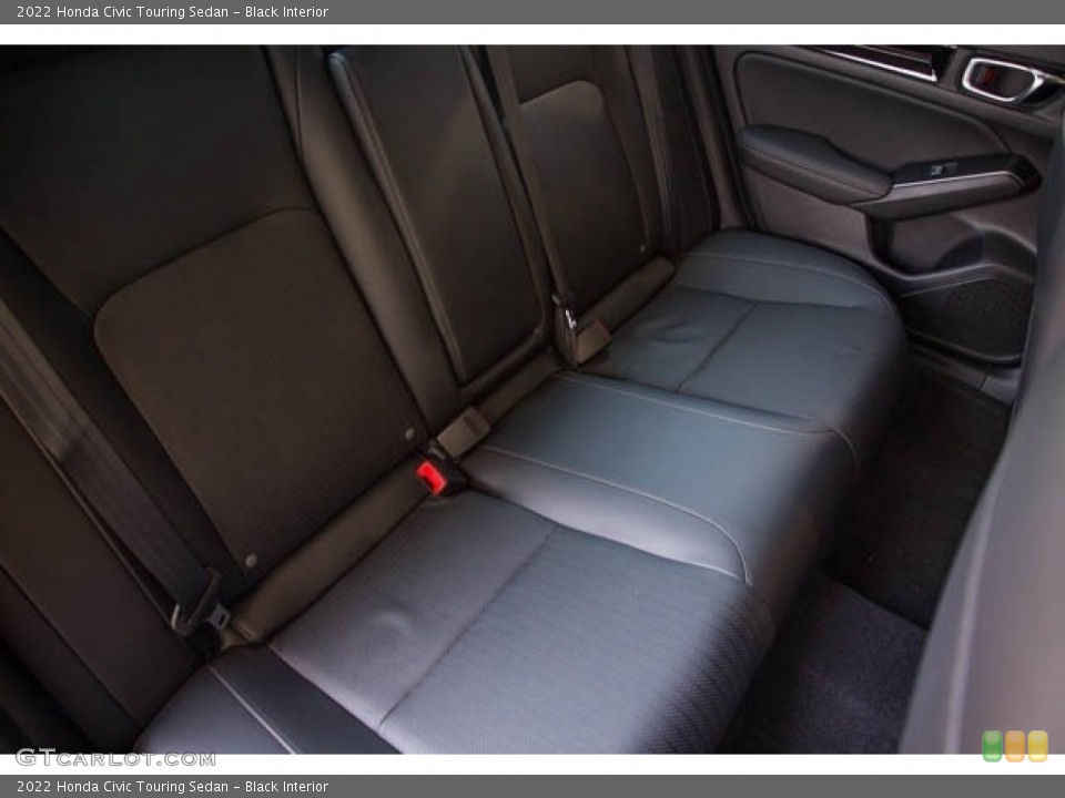Black Interior Rear Seat for the 2022 Honda Civic Touring Sedan #142559014