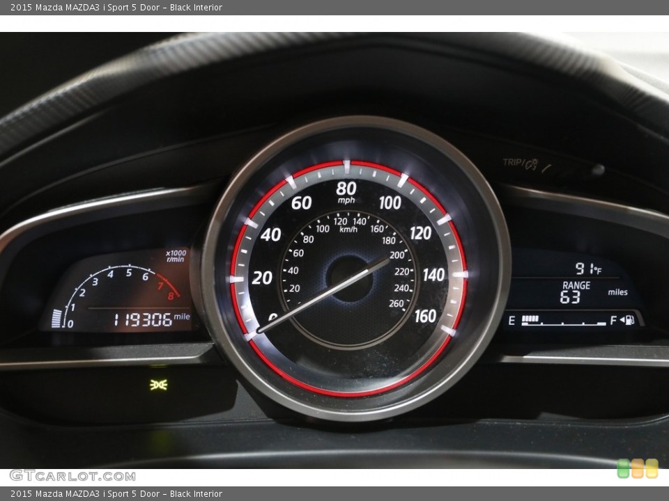 Black Interior Gauges for the 2015 Mazda MAZDA3 i Sport 5 Door #142561025