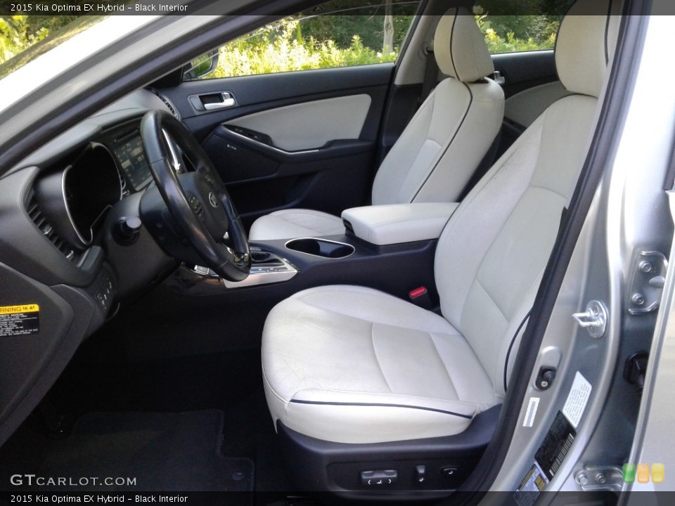 Black Interior Front Seat for the 2015 Kia Optima EX Hybrid #142561484
