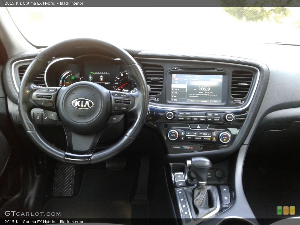 Black Interior Dashboard for the 2015 Kia Optima EX Hybrid #142561676