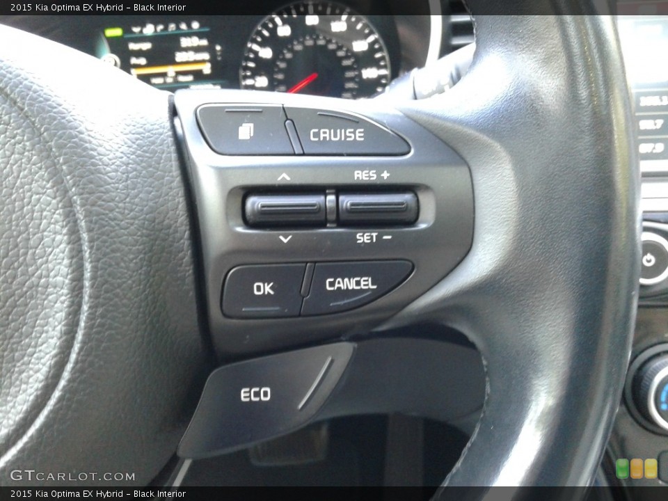 Black Interior Steering Wheel for the 2015 Kia Optima EX Hybrid #142561757