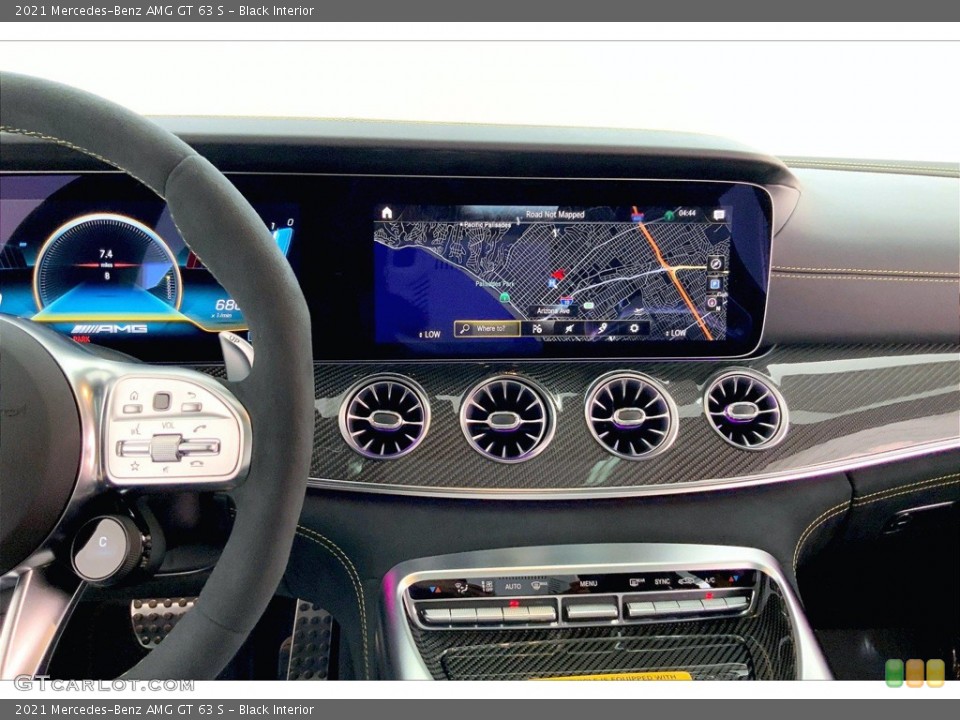 Black Interior Navigation for the 2021 Mercedes-Benz AMG GT 63 S #142561871
