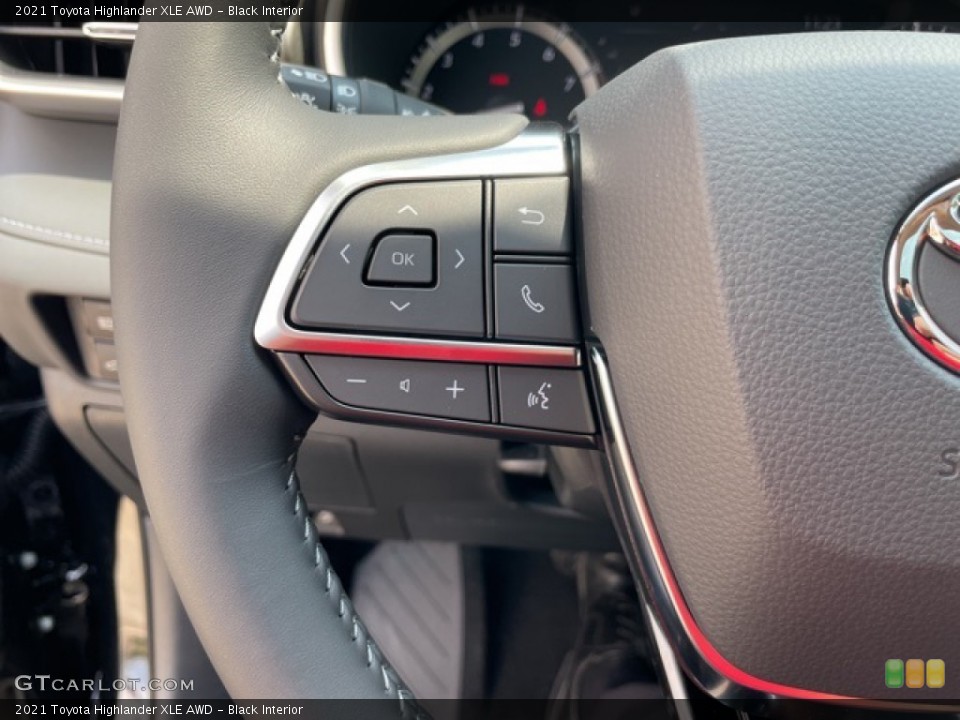 Black Interior Steering Wheel for the 2021 Toyota Highlander XLE AWD #142562906
