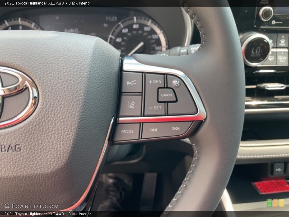 Black Interior Steering Wheel for the 2021 Toyota Highlander XLE AWD #142562930