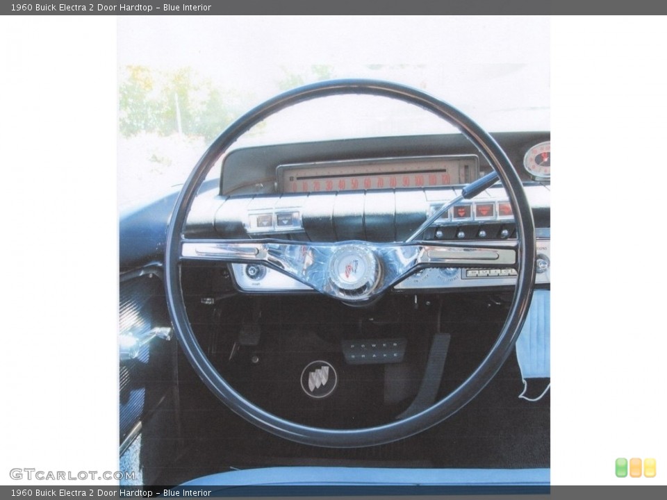Blue Interior Steering Wheel for the 1960 Buick Electra 2 Door Hardtop #142564565