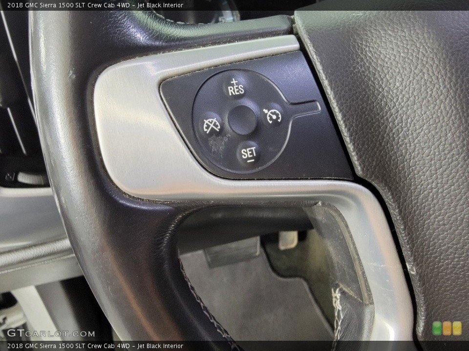 Jet Black Interior Steering Wheel for the 2018 GMC Sierra 1500 SLT Crew Cab 4WD #142564823