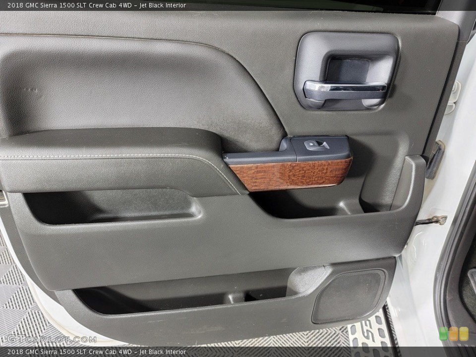 Jet Black Interior Door Panel for the 2018 GMC Sierra 1500 SLT Crew Cab 4WD #142564949